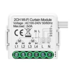 Interruptor 2x Doble WiFi Persianas TUYA AVATTO