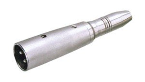Adaptador XLR Macho 3Pin a JACK Hembra 6,3mm Mono