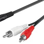 Cable JACK 3,5 ST Macho a 2RCA Macho 1,5m GOOBAY