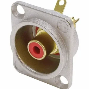 Base RCA Hembra D ROJA NF2D NEUTRIK