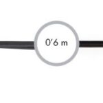 Cable audio Jack 3'5 a jack 3'5  90° 0,6 metros