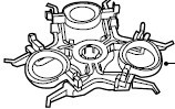 Soporte Inferior Cabezal HQ7415 4822-402-11319