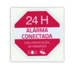 Adhesivo de vinilo serigrafiado ALARMA CONECTADA