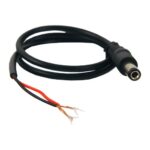 Cable Alimentacion Conector 5x2,1mm MACHO 0,30m