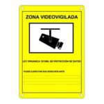 Placa de plastico Zona de Vigilancia