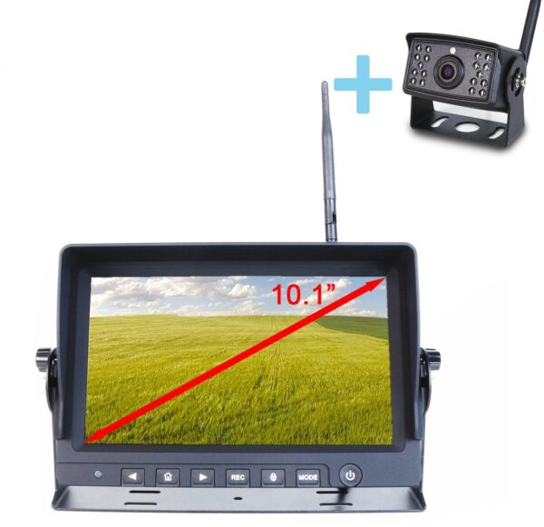 Kit de visión trasera inalámbrico Yatek Pantalla AHD 10,1'