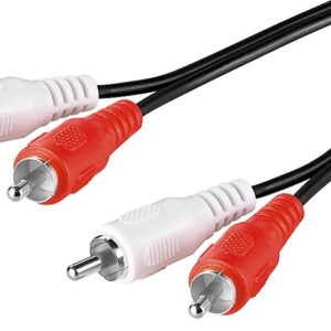 Cable RCA 2 Machos a 2 RCA Machos  2,5metros