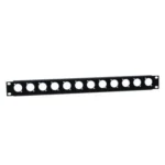 Panel 12 Huecos para XLR 1U RACK 19' ADAM