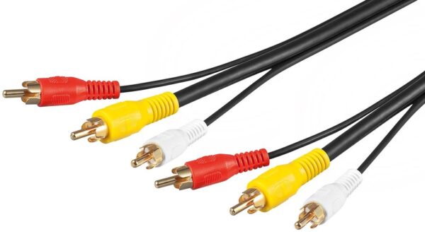 Cable RCA 3 Machos a 3 RCA Machos  5m