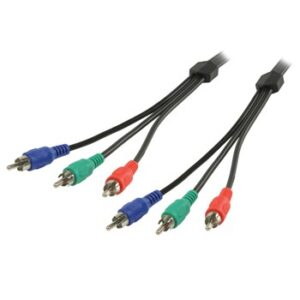Cable RCA 3 machos a 3 RCA macho de  5 metros