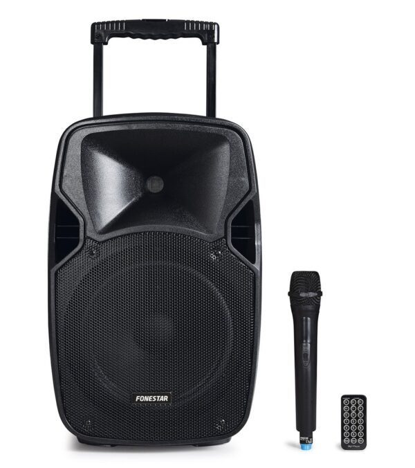 Altavoz Portatil 10" 100Wmax con Microfono FONESTAR  MALIBU-110L
