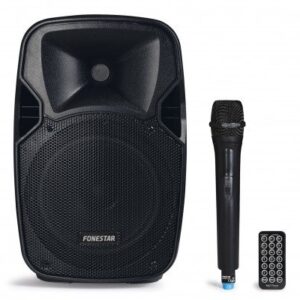 Altavoz Portatil 8" 100Wmax con Microfono FONESTAR