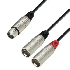 Cable XLR Macho a 2xXLR Hembra 1m ADAM 3STAR