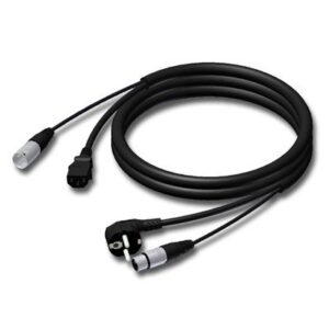 Cable XLR Macho a XLR Hembra Alimentacion 20m