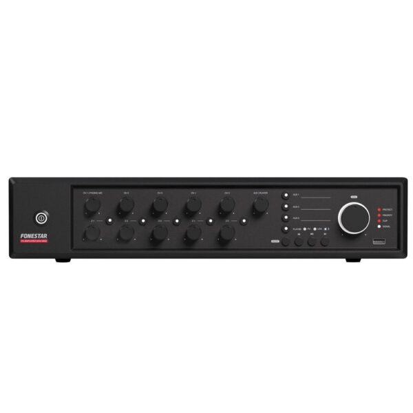 Amplificador PA 480Wrms 5Zonas USB/FM MAX-480Z FONESTAR