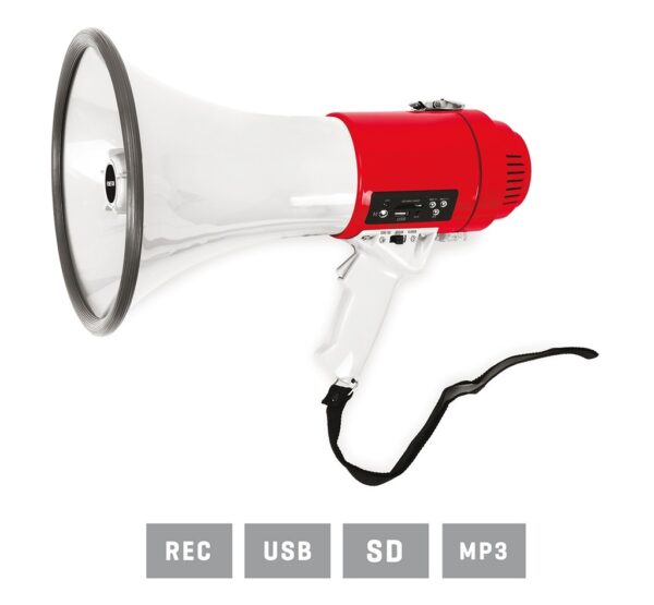 Megafono 25W USB Grabador FONESTAR