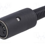Conector DIN Hembra 5Pin 180º recto