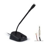 Microfono Sobremesa Dinamico JACK 6,3mm y contacto FDM-629-P