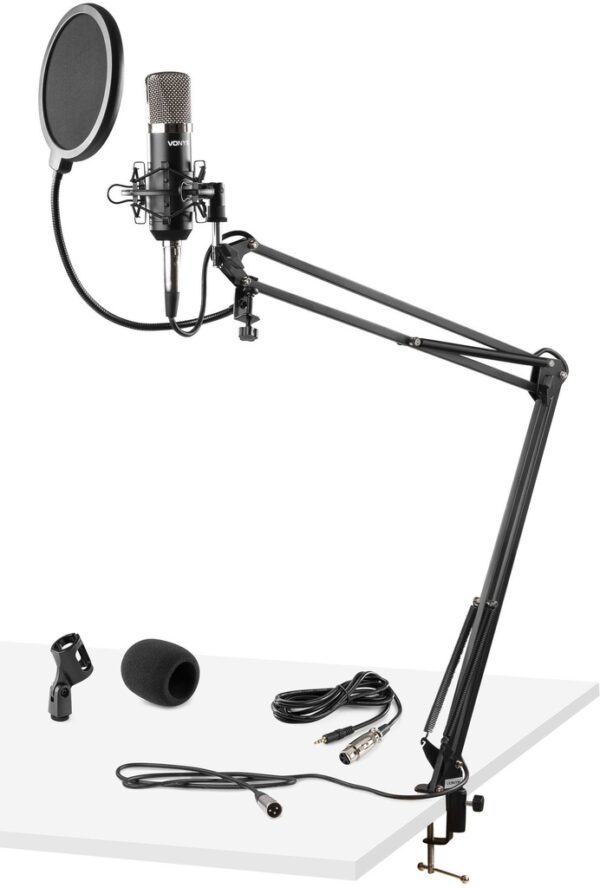 Microfono Estudio con Soporte AntiPop VONYX CMS400