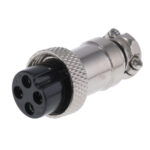 Conector Microfono Hembra aerea 4 contactos