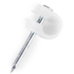 Grapa Cable coaxial 6mm CERRADA BOLSA 100 Und