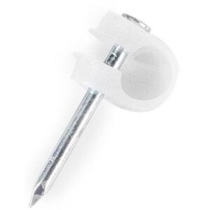 Grapa Cable coaxial 6mm CERRADA BOLSA 100 Und