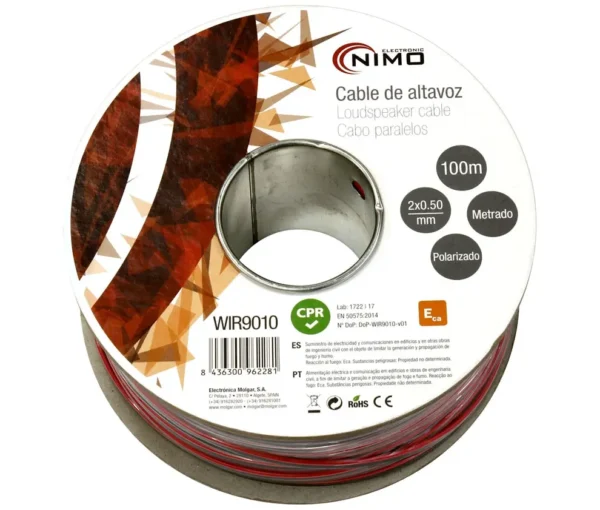 Cable Paralelo 2x0,50mm CCA ROJO/NEGRO (100m)