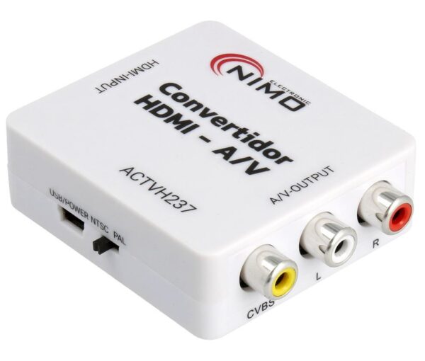 Conversor HDMI a RCA AV Video y Audio