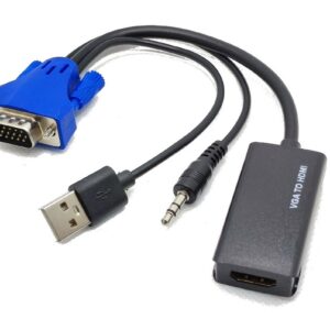 Conversor VGA a HDMI con Audio