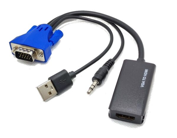Conversor VGA a HDMI con Audio