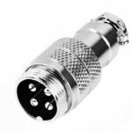 Conector Microfono Macho aereo 4 Contactos