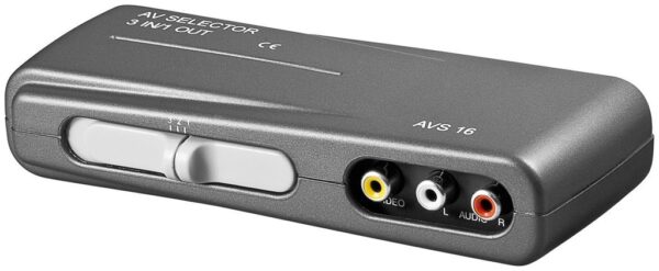 Selector RCA AV 3 Entradas