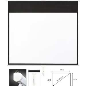 Pantalla Proyeccion Manual  84in 4:3 1,7x1,8m