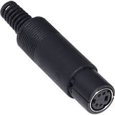 Conector MiniDIN Hembra 4Pin 8mm