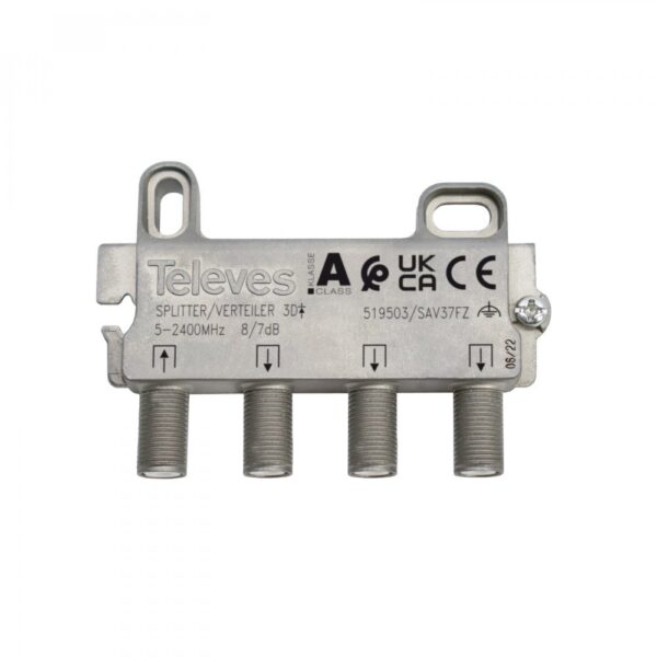 Repartidor TV 3D 5-2400MHz 8/7dB F TELEVES