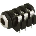 Base JACK 6,3mm Hembra Stereo Cto. impreso