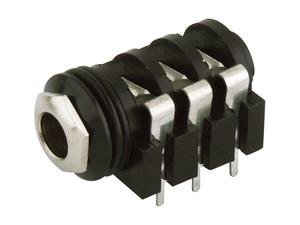 Base JACK 6,3mm Hembra Stereo Cto. impreso
