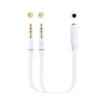Cable 2 Jack 3,5mm ST Macho a Jack 3,5mm 4C Hembra 0,20m