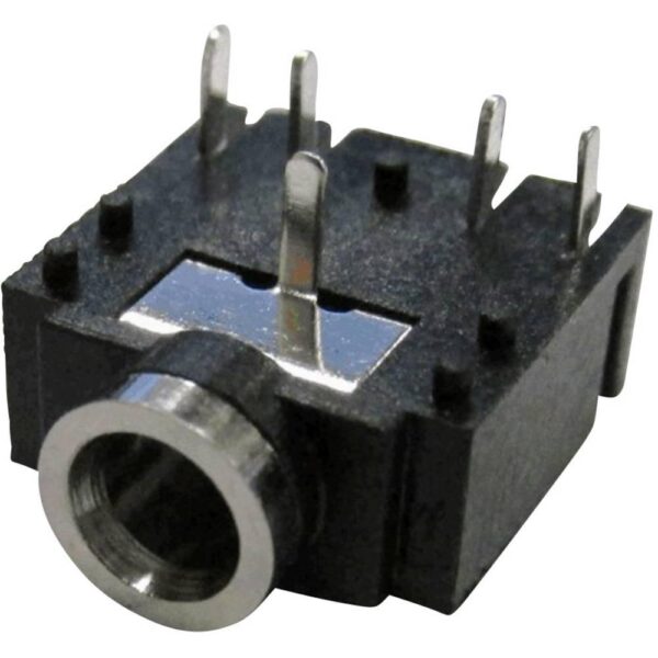 Conector JACK 3,5mm Hembra Stereo Cto.Impreso 5pins