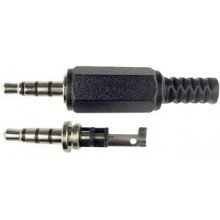 Conector JACK 3,5mm Stereo Macho Digital 4 Contactos