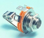 Conector JACK 6,3mm Hembra Mono para Chasis 15.444/M
