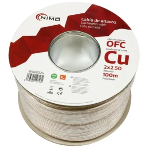 Cable Paralelo 2x2,5mm CU OFC Transparente (100m)
