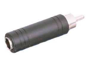 Adaptador RCA Macho a JACK Hembra 6,35mm Mono