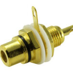 Base Conector RCA Hembra NEGRO 10.581/N