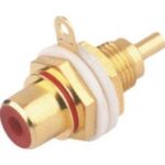 Base Conector RCA Hembra ROJO 10.581/R