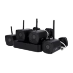 Kit CCTV 4Ch con 4 Camaras Bullet WiFi NEGRO UNIVIEW