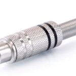 Conector RCA Hembra Niquelado Señalizacion NEGRO