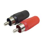 Conector RCA Macho Especial NEGRO