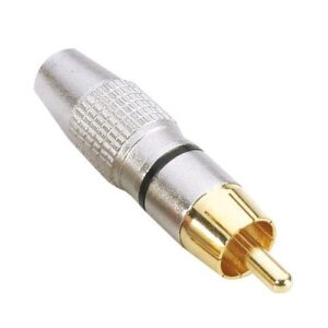 Conector RCA Macho Metal NEGRO Adam Hall