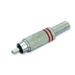 Conector RCA Macho Niquelado ROJO